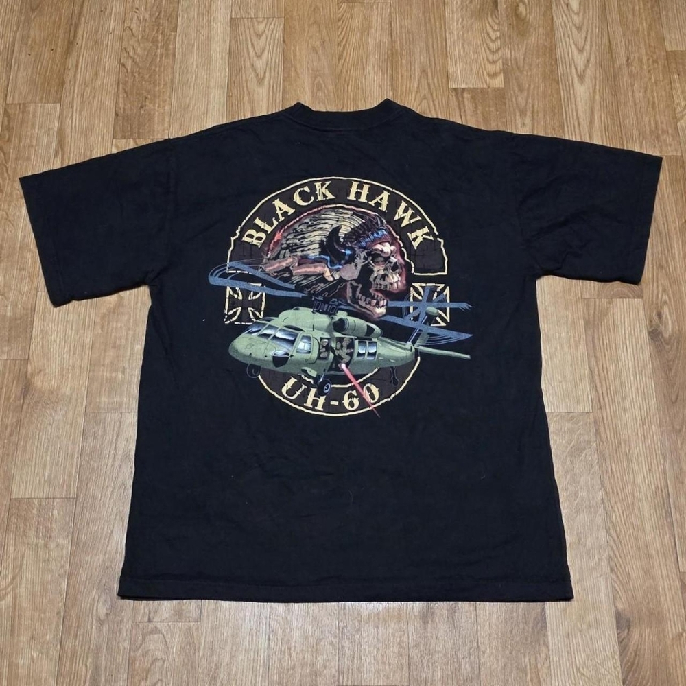 Black Hawk Helicopter Shirt Size Large
